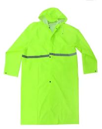 12 Bulk Xxl Fluorescent Green Rain Coat