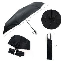 60 Bulk 40 Inch Auto Black Umbrella