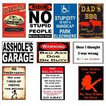 10 Bulk 16"x12" Metal Sign (assortment #4)