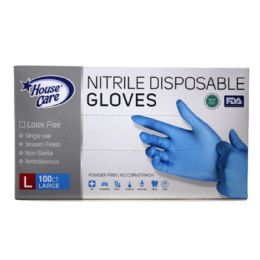 10 Bulk 100pc Nitrile Large Disposable Gloves
