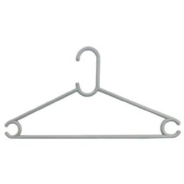 8 Bulk 16 Pack Grey Plastic Box Hangers
