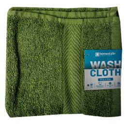 48 Bulk 13" X 13" Wash Cloth Jadegreen