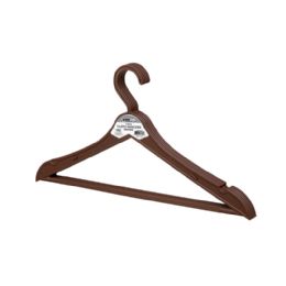 36 Bulk 5 Pack Brown Plastic Clothes Hangers