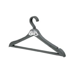 36 Bulk 5 Pack Grey Plastic Clothes Hangers