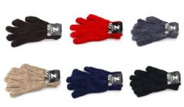 36 Bulk Chenille Winter Gloves