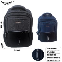12 Bulk Backpack - 2 Color Mix 19"