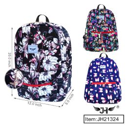 24 Bulk Backpack - Mix 3 Style 20"x12"x5"