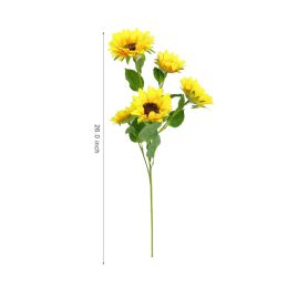36 Bulk Artifical Sunflower 5 Flowers 26"