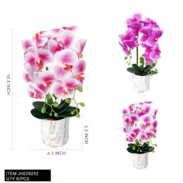 6 Bulk Pot Flower - Orchid 16.5"