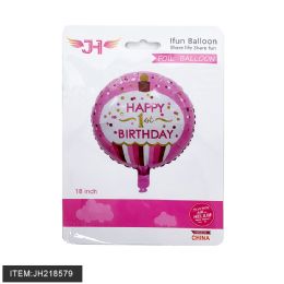 24 Bulk 18" Happy Birthday Foil Balloon