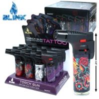24 Bulk 4.5" Blink Torch Lighter (tattoo)