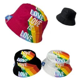 24 Bulk Bucket Hat [rainbow Love Is Love]
