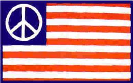 24 Bulk 3 X 5 Polyester Flag, Usa / Peace, With Grommets