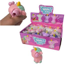 24 Bulk EyE-Popping Squeeze Toy [unicorn]