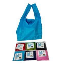 24 Bulk Folded Reusable Shopping Bag With Handles [solid]