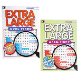 24 Bulk Word Find Extra Large 80 Pg 2 Titles In Counter Display