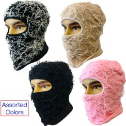 12 Bulk Distressed Balaclava with Assorted Colors