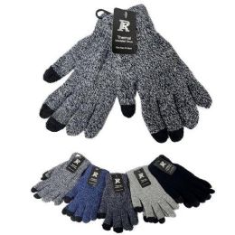 24 Bulk Knitted Touch Screen Gloves [double Layer]