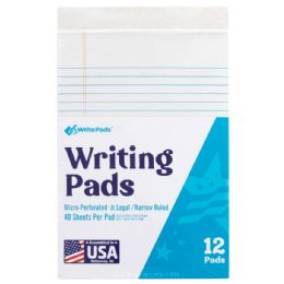 144 Bulk Jr. Legal Writing Pad College Ruled - 40 Sheets