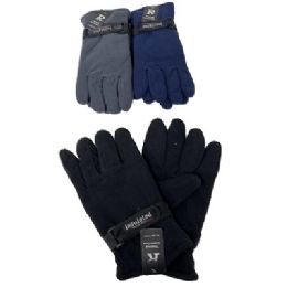 24 Bulk Men's Fleece Gloves -Thermal Insulate