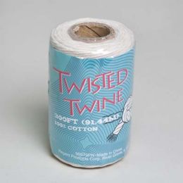 24 Bulk Twine Cotton 300ft Shrink W/ Label In 24pc Pdq
