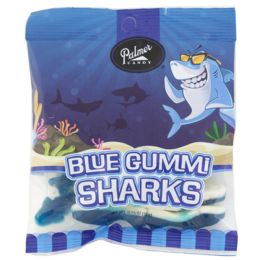 8 Bulk Blue Gummi Sharks 3.25 Oz Peg Bag