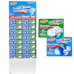 96 Bulk Toilet Bowl Cleaner 2ct Bleach Tablets In 96pc Floor Display Powerhouse