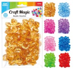 48 Bulk Solid Color Acrylic Crystals
