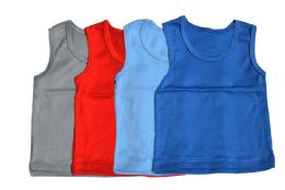 300 Bulk Boy's Colored ( Red, Blue, Gray) Tank Top (4-6)