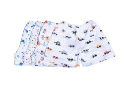 300 Bulk Netural Gender White Printed Shorts (0-9)
