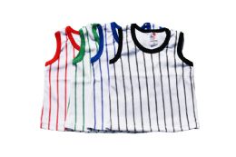 480 Bulk Boy's Colored Striped Tank Top (0-9)