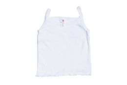480 Bulk Girl's White Spaghetti Tank Top (0-9)