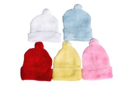 3600 Bulk Kids Colored Knitted Beanie