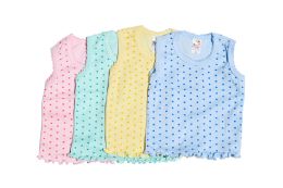 300 Bulk Girl's Colored Poka Dot Tank Top (8-12)