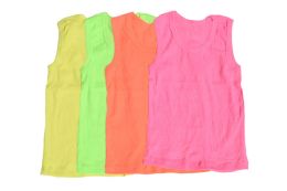 300 Bulk Boy's Neon Colored Ribbed Tank Top (8-12)