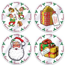 12 Bulk Plastic Santa's Workshop Placemats