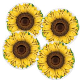 12 Bulk Plastic Sunflower Placemats
