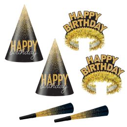 6 Bulk Silver & Gold Birthday Party Box
