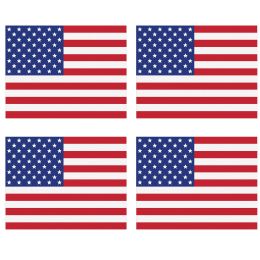 12 Bulk Plastic American Flag Placemats