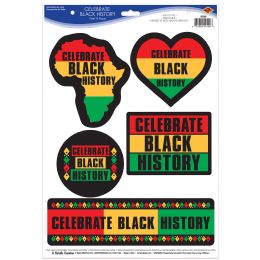 12 Bulk Celebrate Black History Peel 'n Place