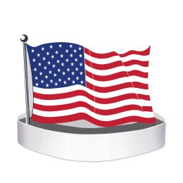 12 Bulk American Flag Headband