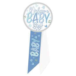 216 Bulk Welcome Baby Boy! Rosette