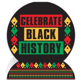 12 Bulk 3-D Celebrate Black History Centerpiece