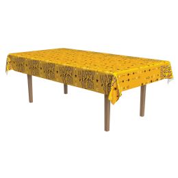 72 Bulk Metallic Happy New Year Tablecover