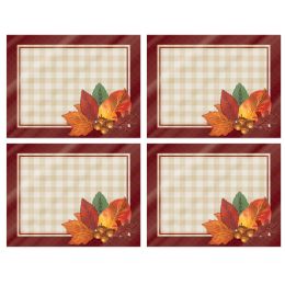 12 Bulk Plastic Fall Placemats