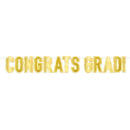 12 Bulk Foil Congrats Grad! Streamer