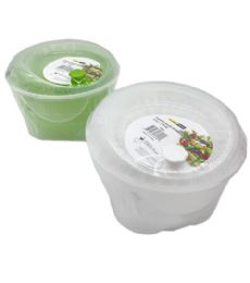 12 Bulk Plastic Salad Spinner 9x7.5x6.5 in