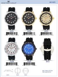 12 Bulk Men's Watch - 44299 assorted colors
