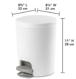 2 Bulk 1.6 Gal Stephon Wastebasket