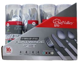 12 Bulk 16 Pc Cutlery Set